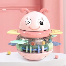 WOOPIE-Baby-Wanka-Stand-Up-Sensory-Toy-2-in-1-Rattle-Teether-Pink-3