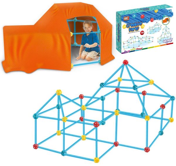 WOOPIE-Big-Blocks-Construction-Tent-Set-Straws-Tubes-128-pcs WOOPIE Big Blocks Construction Tent Set Straws Tubes 128 pcs.