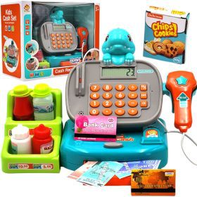 WOOPIE DINO Blue Cash Register with Shelf