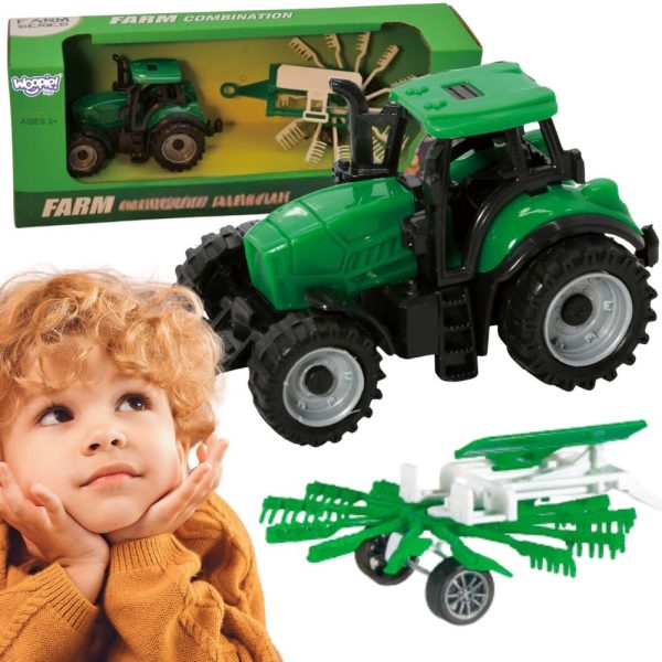 WOOPIE-Farm-Tractor-with-Rake WOOPIE Farm Tractor with Rake