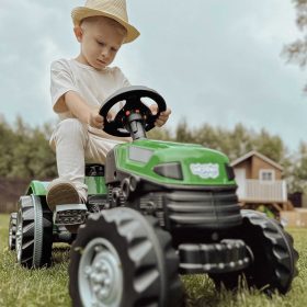 WOOPIE-Farmer-GoTrac-MAXI-Pedal-Tractor-with-Silent-Wheel-Trailer-2