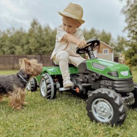 WOOPIE-Farmer-GoTrac-MAXI-Pedal-Tractor-with-Silent-Wheel-Trailer-3