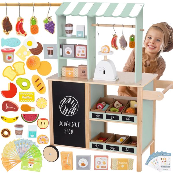 WOOPIE-GREEN-Large-Multifunctional-5-in-1-Shop-Stall-Supermarket-Restaurant-Cafe-Kitchen-73-pieces WOOPIE GREEN Large Multifunctional 5-in-1 Shop Stall Supermarket Restaurant Cafe Kitchen 73 pieces
