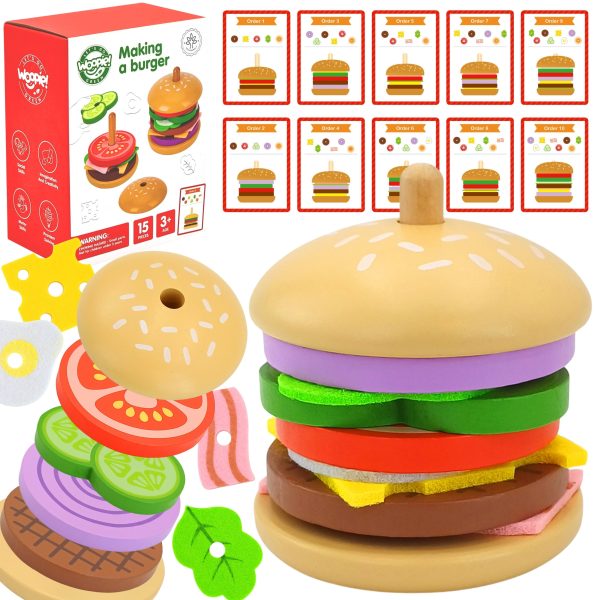 WOOPIE-GREEN-Wooden-Burger-Restaurant-Puzzle-for-Children-15-Pieces-FSC-Certified WOOPIE GREEN Wooden Burger Restaurant Puzzle for Children 15 Pieces FSC Certified