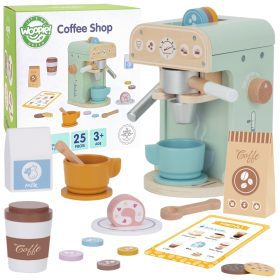 WOOPIE GREEN Wooden Coffee Maker Confectionery Barista 25 pcs.