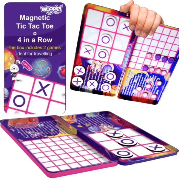 WOOPIE-IQ-Magnetic-Strategy-Game-2in1-Tic-Tac-Toe-4-in-a-Line-MINI-Game WOOPIE IQ Magnetic Strategy Game 2in1 Tic-Tac-Toe + 4 in a Line MINI Game