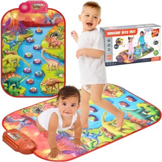 WOOPIE Large Musical Mat Piano XL Dinosaurs Interactive