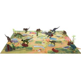 WOOPIE-Large-Set-of-Dinosaurs-XXL-Figures-Mat-Prehistoric-World-2