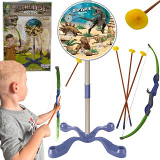 WOOPIE Little Archer Set Dinosaurs Bow Arrows Shield 32 pcs.