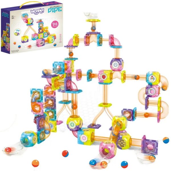 WOOPIE-Magnetic-Blocks-Ball-Track-89-pcs WOOPIE Magnetic Blocks Ball Track 89 pcs.