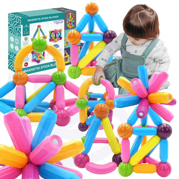 WOOPIE-Magnetic-Building-Blocks-Educational-Large-Thick-28-pcs WOOPIE Magnetic Building Blocks Educational Large Thick 28 pcs.