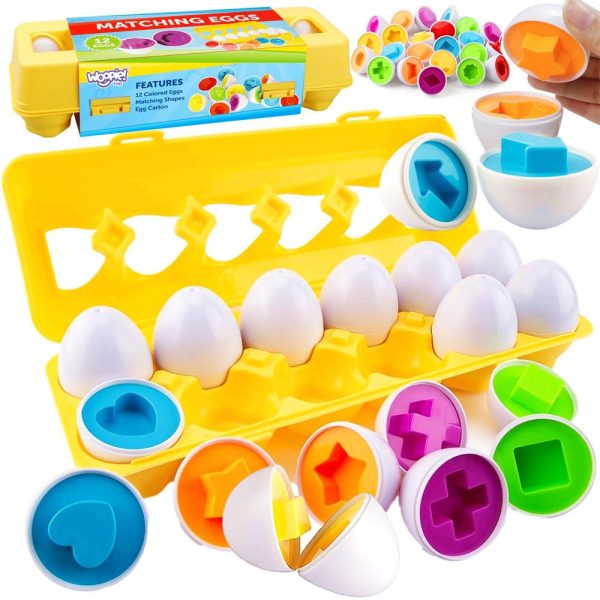 WOOPIE-Montessori-Egg-Puzzle-Match-Shapes-and-Colors WOOPIE Montessori Egg Puzzle - Match Shapes and Colors