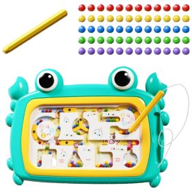 WOOPIE-Montessori-Magnetic-Board-Maze-Crab-Turquoise-1