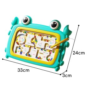 WOOPIE-Montessori-Magnetic-Board-Maze-Crab-Turquoise-2