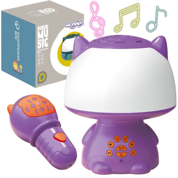 WOOPIE-Multifunctional-RGB-Lamp-Bluetooth-Speaker-Karaoke-Voice-Modulator-SD-Card-AUX-Purple WOOPIE Multifunctional RGB Lamp Bluetooth Speaker Karaoke Voice Modulator SD Card AUX Purple