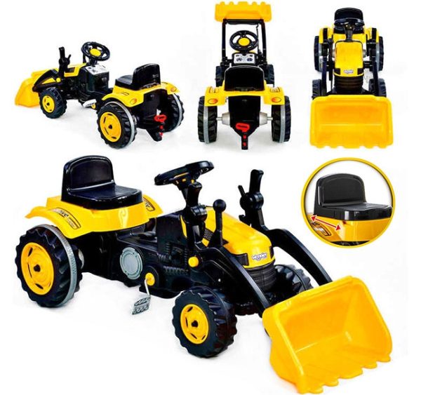 WOOPIE Pedal Tractor Farmer MaxTrac Classic Bucket Dozer