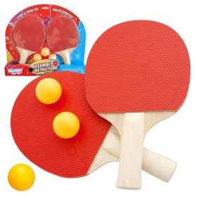 WOOPIE Ping Pong Table Tennis Rackets Set + 3 Balls