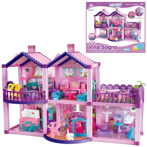 WOOPIE-Pony-Dollhouse-PONY-FANTASY-VILLA-120-pcs WOOPIE Pony Dollhouse PONY FANTASY VILLA 120 pcs.