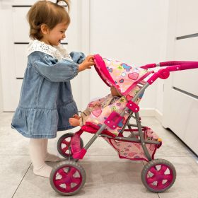 WOOPIE-ROYAL-Doll-Stroller-Colorful-Hearts-1