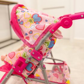 WOOPIE-ROYAL-Doll-Stroller-Colorful-Hearts-2