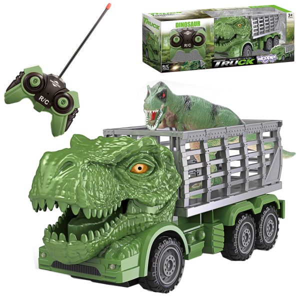 WOOPIE-Remote-Controlled-RC-Car-Dinosaur-Green-Figure WOOPIE Remote Controlled RC Car Dinosaur Green + Figure