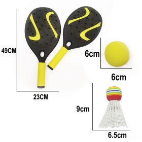 WOOPIE-Rocket-with-Foam-Ball-and-Shuttlecock-Beach-and-Garden-Set-3