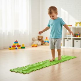 WOOPIE-Sensory-Mat-Orthopedic-Puzzle-Snake-Green-6-pcs-2
