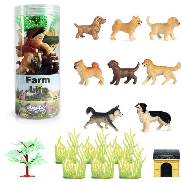 WOOPIE Set of 16 Dog Figures