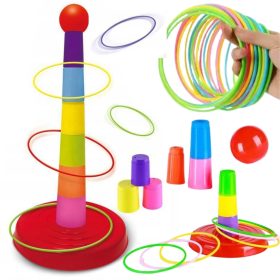 WOOPIE-Skill-Game-Throwing-Ringo-Hoops-at-the-Target WOOPIE Skill Game Throwing Ringo Hoops at the Target