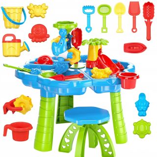 WOOPIE Water Table 2 in 1 Sandbox with Chair Aquapark with Dolphin
