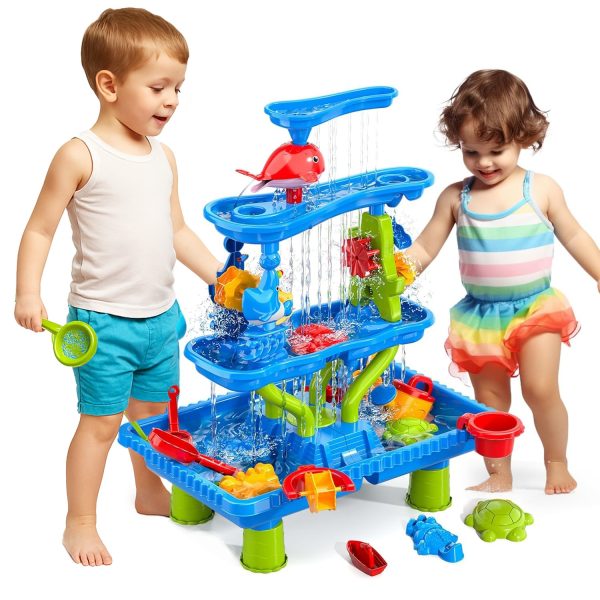 WOOPIE-Water-Table-4-in-1-Sandbox-Waterfall-XL-4-Level-Dolphin WOOPIE Water Table 4 in 1 Sandbox Waterfall XL 4-Level Dolphin