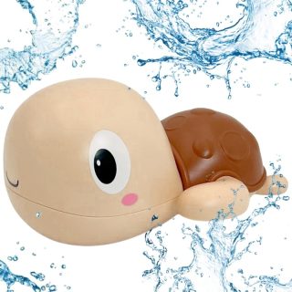 Woopie Turtle Swimming Wind-Up Bath Toy Pink