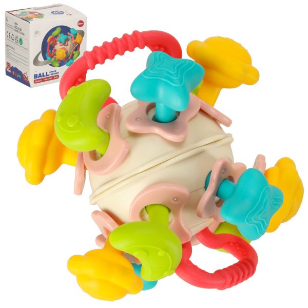 Bibi-inn kūdikių kamuoliukas sensorinis kramtukasŽaislai/žaislai kūdikiams/jutiminiai žaislai Bibi-inn kūdikių kamuoliukas sensorinis kramtukas