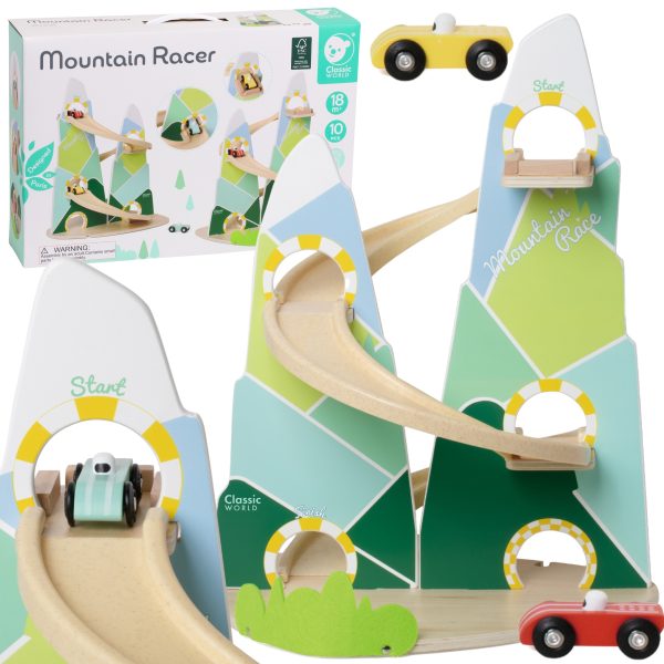 CLASSIC-WORLD-Wooden-Car-Track-Mountain-Race CLASSIC WORLD Wooden Car Track "Mountain Race"