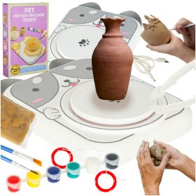 "Potter's wheel" kūrybinio molio rinkinys dažai šuniui pilkos spalvosŽaislai / smėlis ir plastikas "Potter's wheel" kūrybinio molio rinkinys dažai šuniui pilkos spalvos