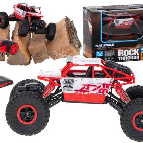 RC automobilis Rock Crawler HB 2.4GHz 1:18 raudonas