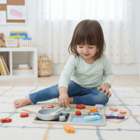 TOOKY-TOY-Wooden-Kitchen-with-Accessories-Little-Chefs-Set-1