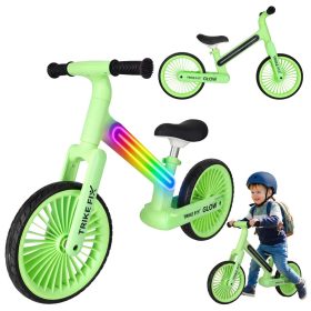 Trike Fix Glow LED neoninės žalios spalvos krosinis dviratis