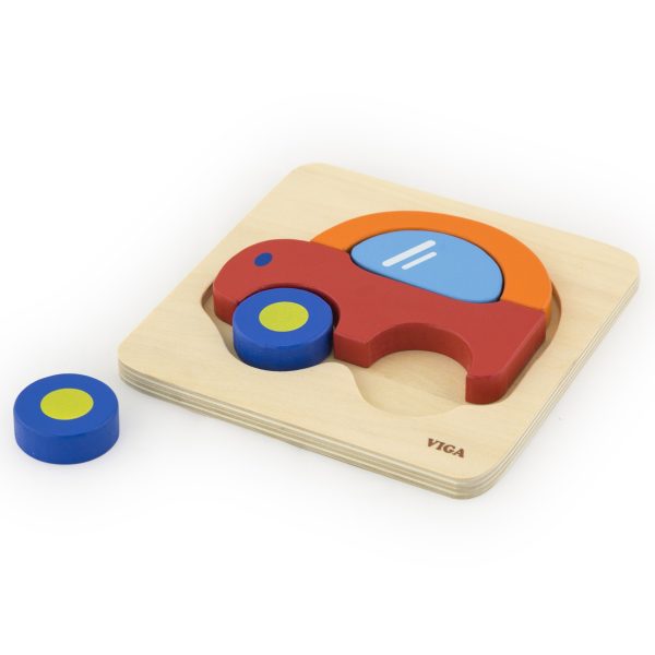 VIGA-Babys-First-Wooden-Puzzle-Car VIGA Baby's First Wooden Puzzle Car