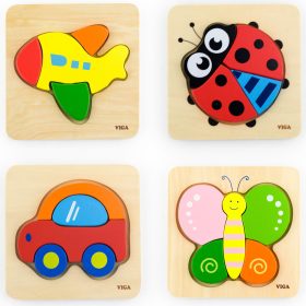 VIGA-Babys-First-Wooden-Puzzle-Ladybug-2
