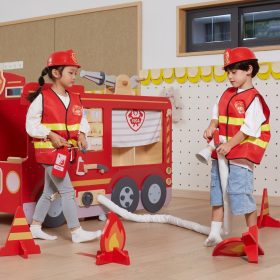 VIGA-Large-Wooden-Fire-Truck-Montessori-Playground-1