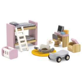 VIGA-PolarB-Dollhouse-Furniture-Set-for-Childrens-Room-1