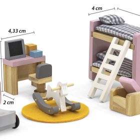 VIGA-PolarB-Dollhouse-Furniture-Set-for-Childrens-Room-2
