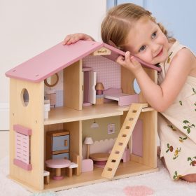VIGA-PolarB-Large-Wooden-Dollhouse-17-pcs-3