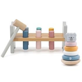VIGA-PolarB-Set-Wooden-Pyramid-Polar-Bear-Hammer-Punch-Montessori-2