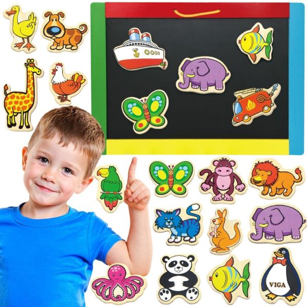 VIGA-Wooden-Magnets-Animals-set-of-20-pieces VIGA Wooden Magnets Animals set of 20 pieces