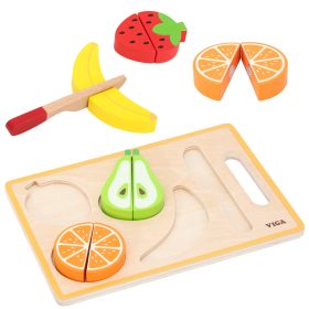 VIGA-Wooden-Montessori-Educational-Puzzle-Fruits-for-Cutting-1