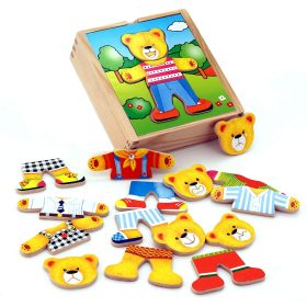 VIGA-Wooden-Puzzle-Educational-Puzzle-Dress-Up-the-Teddy-Bear-Boy-1