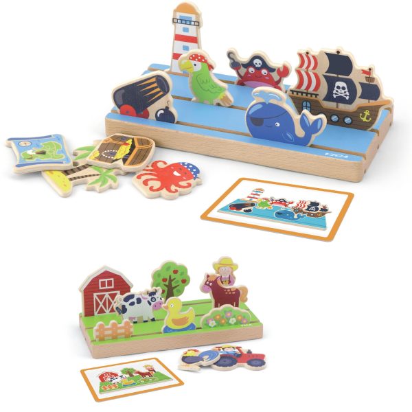 Viga-Wooden-Distance-Learning-Puzzle-2-in-1-Farm-and-Sea Viga Wooden Distance Learning Puzzle 2 in 1 Farm and Sea