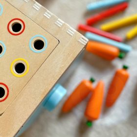 WOOPIE-GREEN-Wooden-Educational-Drawer-4-in-1-Montessori-Sorter-Carrot-Game-FSC-1